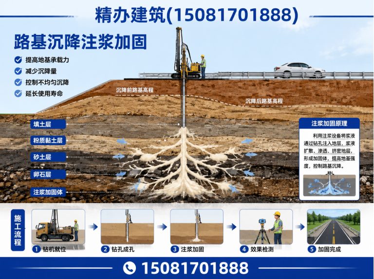 邱县邯郸注浆施工展示图
